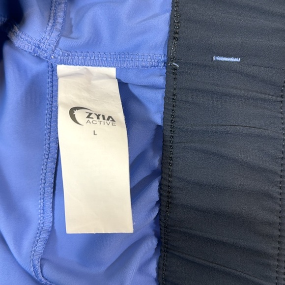Zyia Active Sky Blue Club Shorts Women's Size Large activewear - Picture 6 of 8